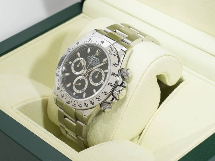 Rolex Daytona Ref. 116520 Stainless Steel Black Dial Pre-owned v3rscox7