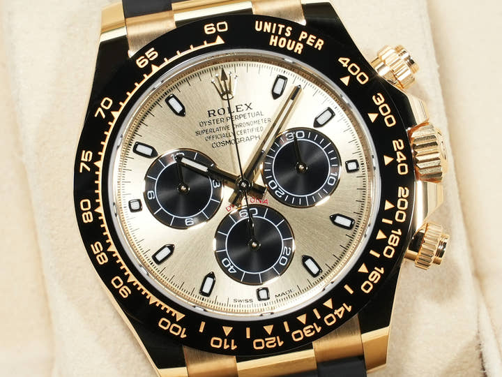 ロレックス デイトナ Ref.116518LN イエローゴールド シャンパンxブラック文字盤 中古 gsoz7vit