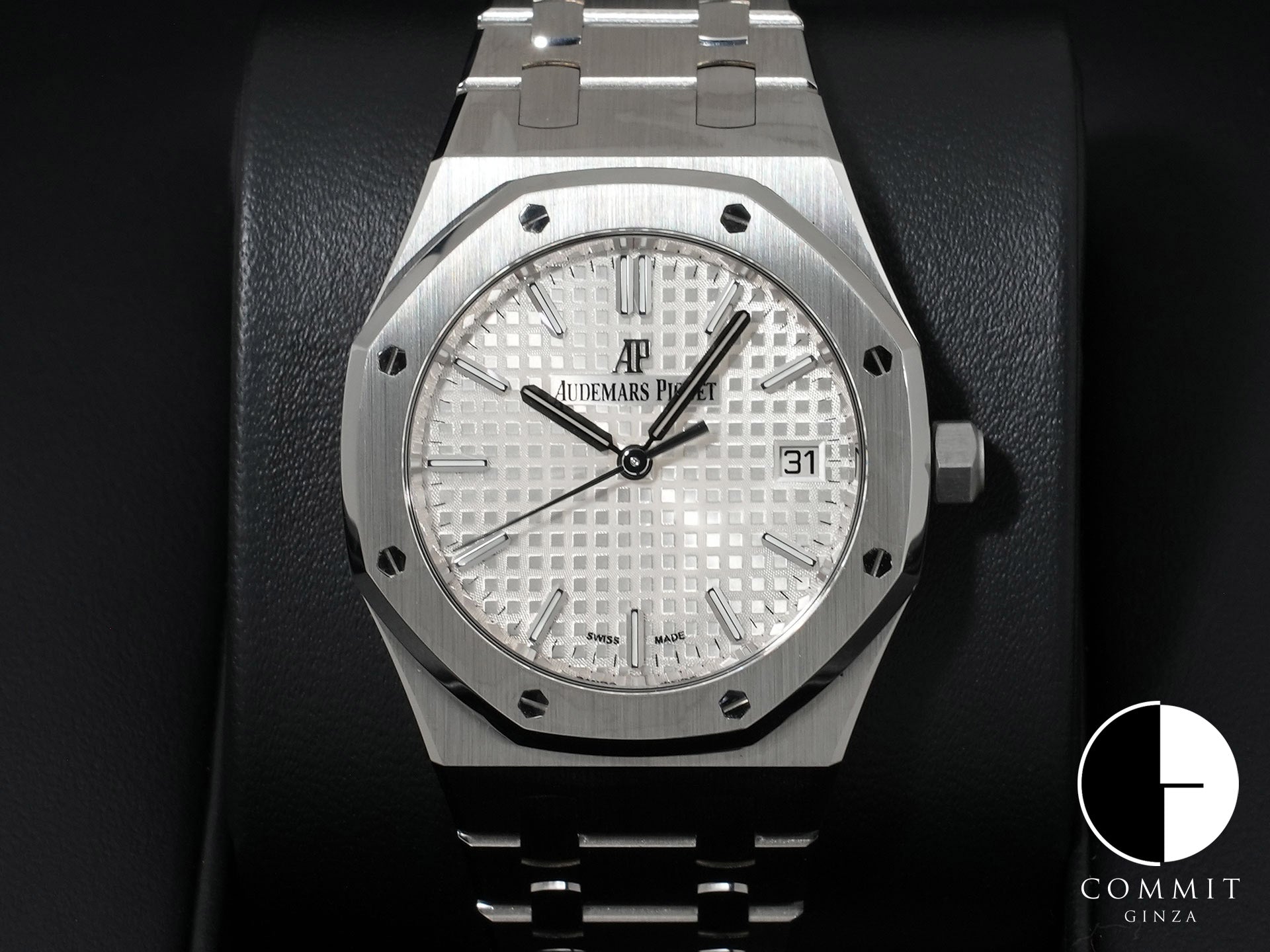 オーデマピゲ ロイヤルオーク Ref.77350ST.OO.1261ST.01 ステンレススチール シルバー文字盤 極美品 cym39qes