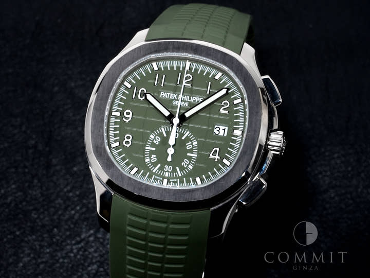 パテックフィリップ アクアノート Ref.5968G-010 ホワイトゴールド カーキグリーン文字盤 中古 g25xfyzr