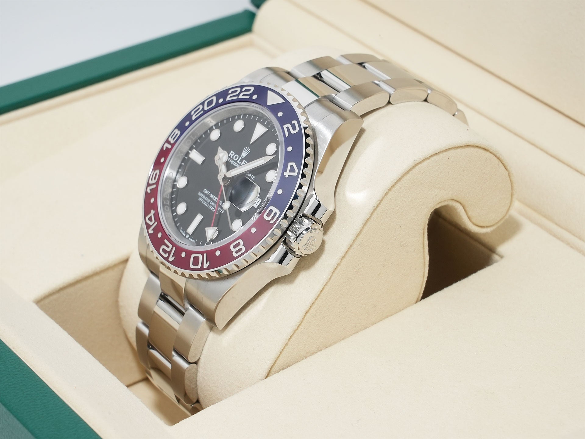 ロレックス GMTマスターII Ref.126710BLRO ステンレススチール ブラック文字盤 オイスターブレスレット 未使用 3rc7h4fw