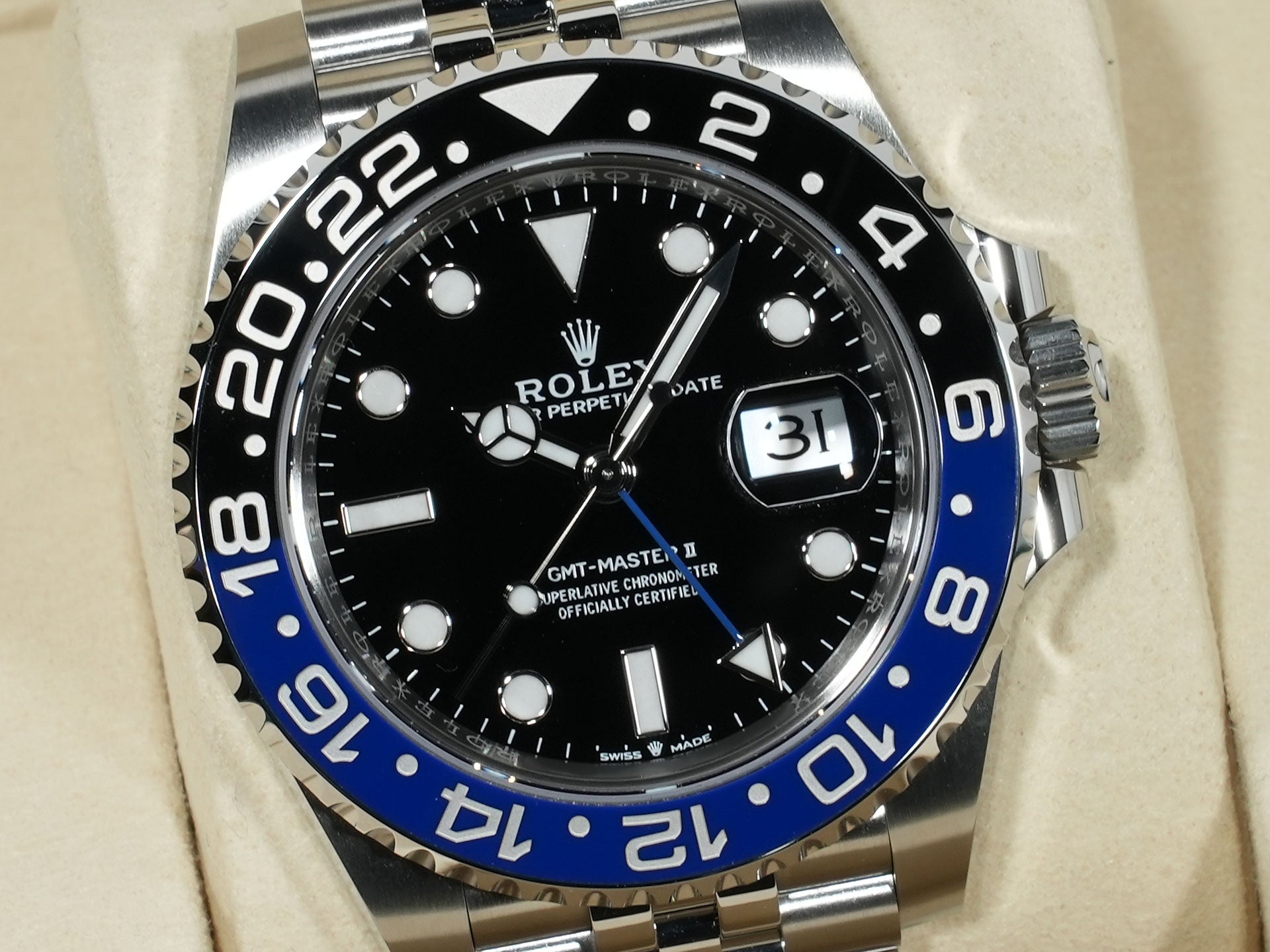 Rolex GMT-Master II Ref. 126710BLNR Stainless Steel with Black Dial and Jubilee Bracelet, Unused (vkb7hyj7)