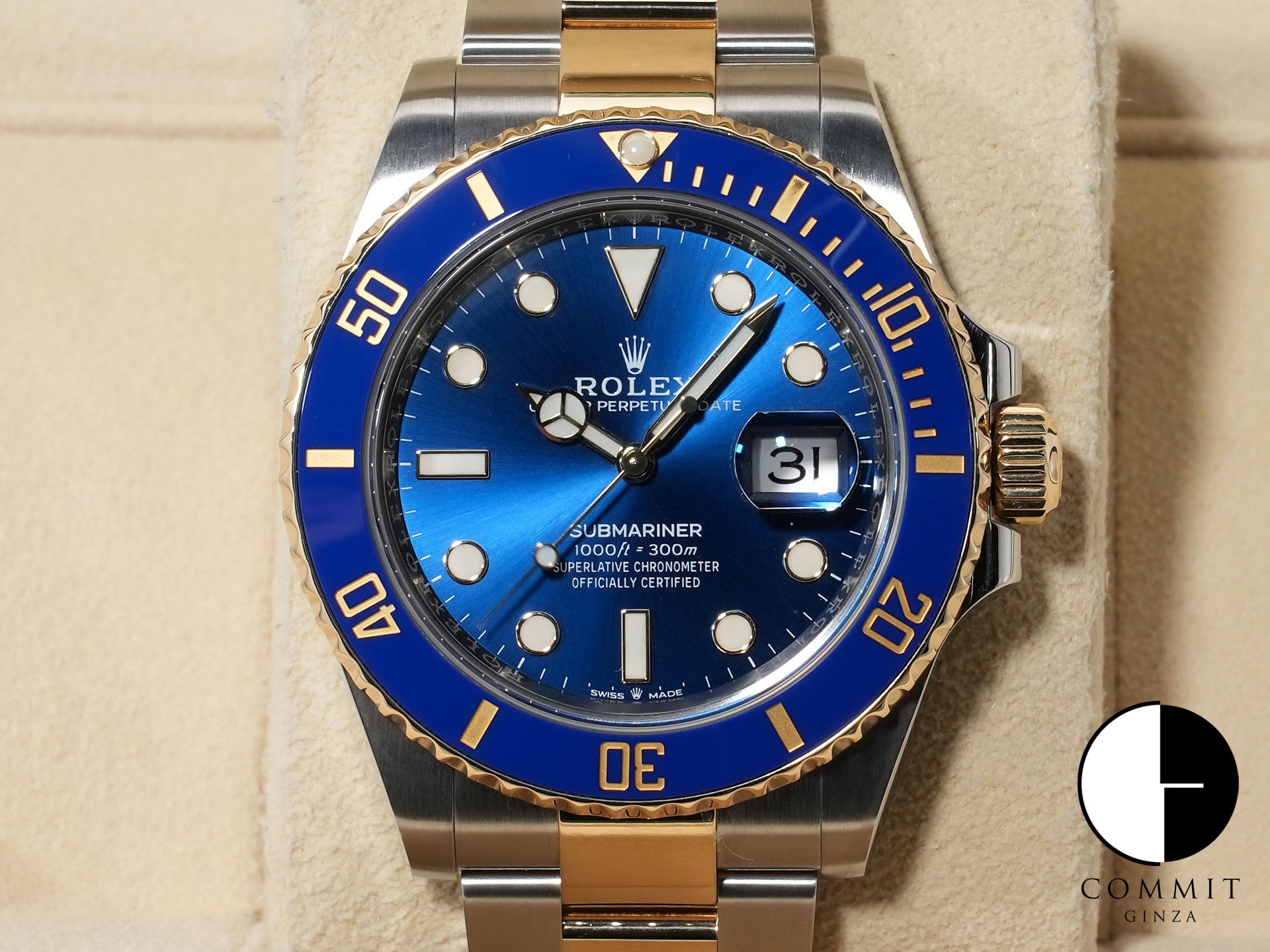 ロレックス サブマリーナー デイト Ref.126613LB ステンレススチール/イエローゴールド ブルー文字盤 中古 asefi77r