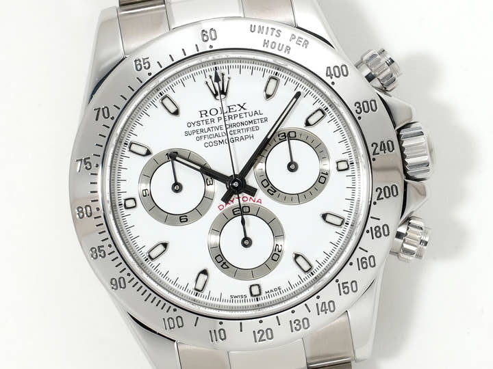 ロレックス デイトナ Ref.116520 ステンレススチール ホワイト文字盤 中古 i5rfszoq