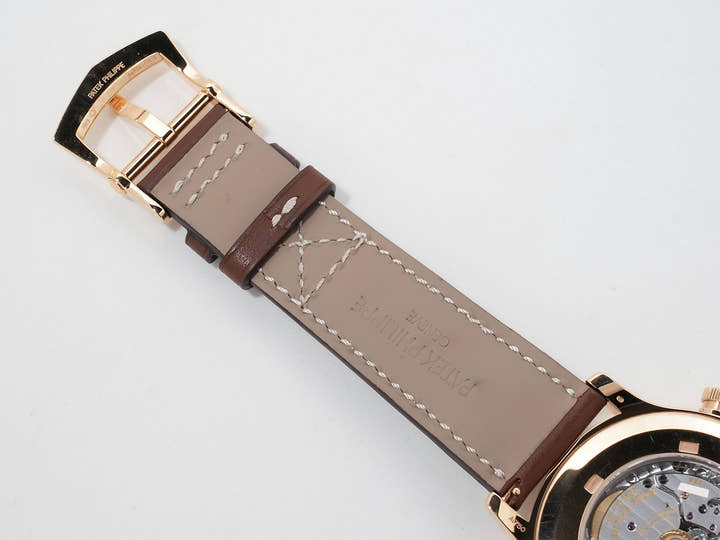 Patek Philippe Calatrava Pilot Travel Time TIFFANY &amp; CO. Ref. 5524R-001 Rose Gold Brown Sunset Dial Pre-owned pkijrx5a