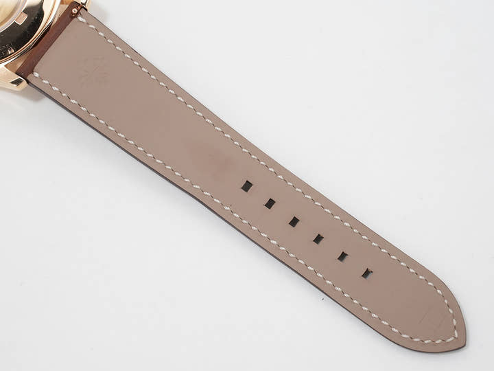 Patek Philippe Calatrava Pilot Travel Time TIFFANY &amp; CO. Ref. 5524R-001 Rose Gold Brown Sunset Dial Pre-owned pkijrx5a