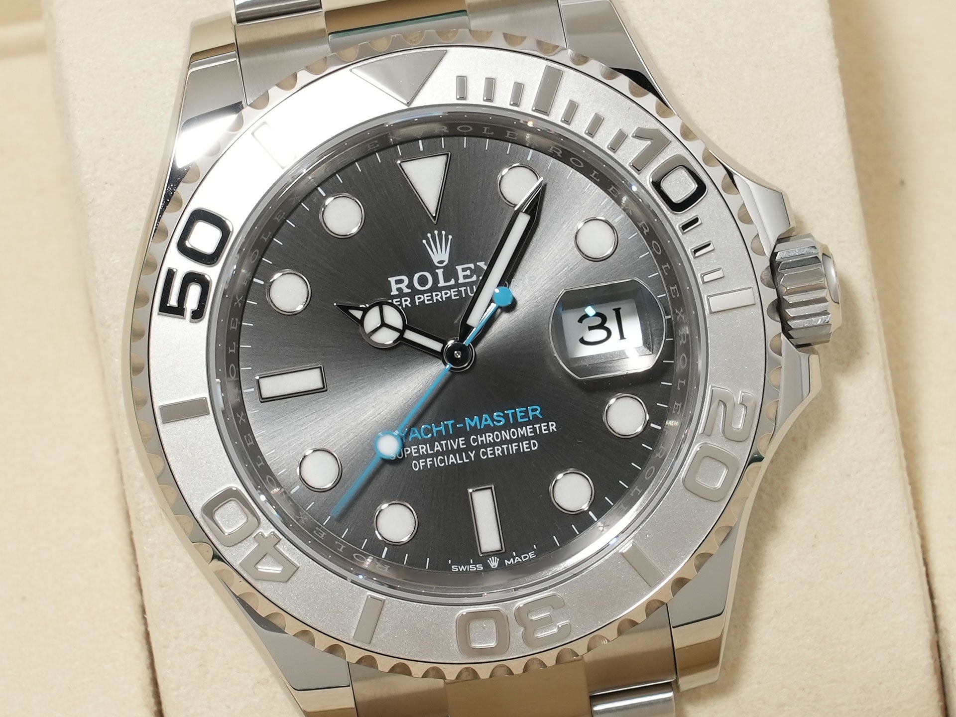 ロレックス ヨットマスター40 Ref.126622 ステンレススチール/プラチナ スレート文字盤 未使用 yehpuk35