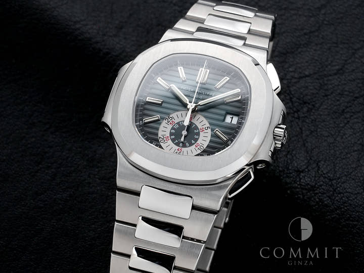 Patek Philippe Nautilus Chronograph Ref. 5980/1A-001 Stainless Steel Blue Dial Pre-owned yfjs2qy4