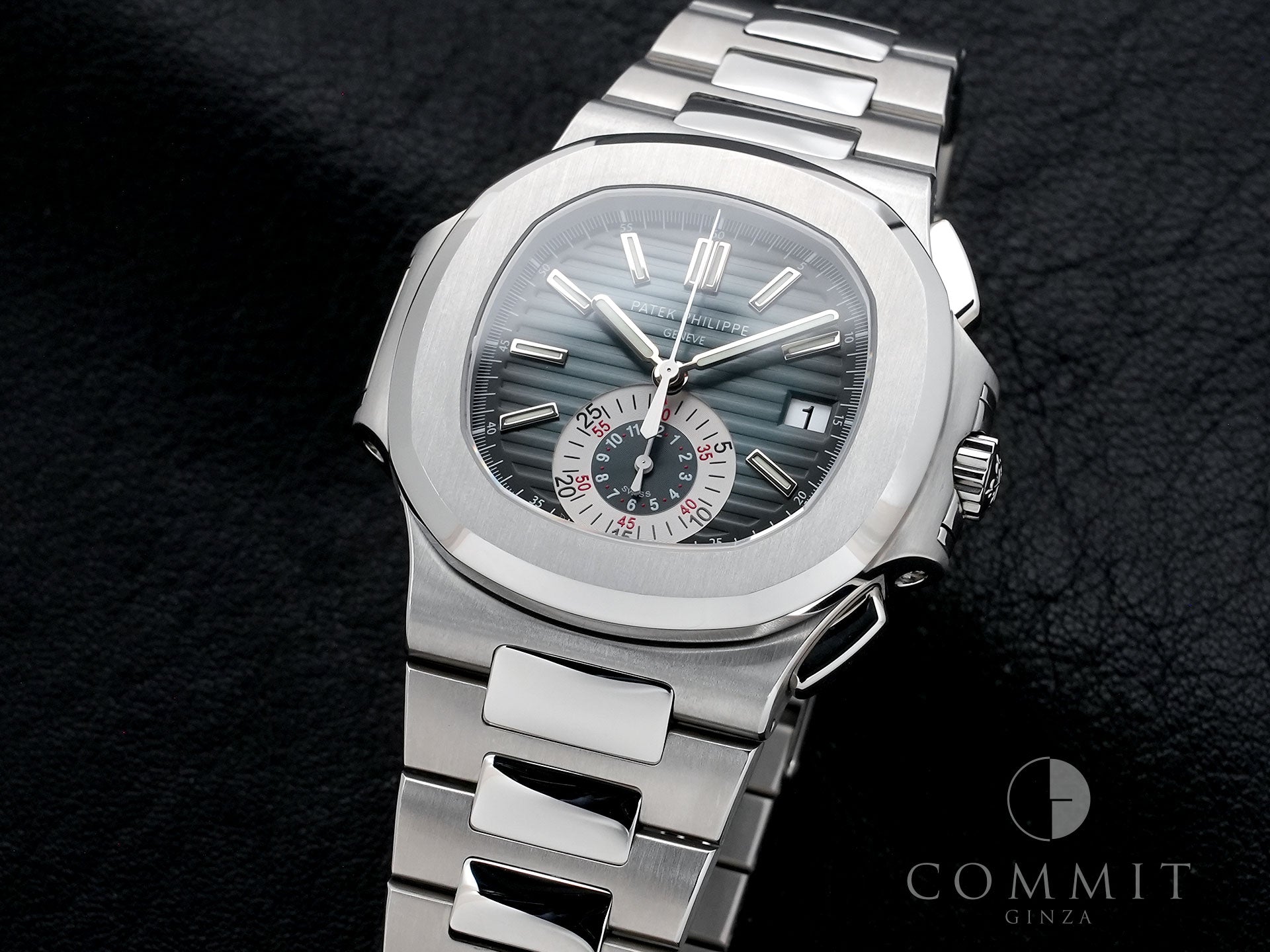 Patek Philippe Nautilus Chronograph Ref. 5980/1A-001 Stainless Steel Blue Dial Pre-owned yfjs2qy4