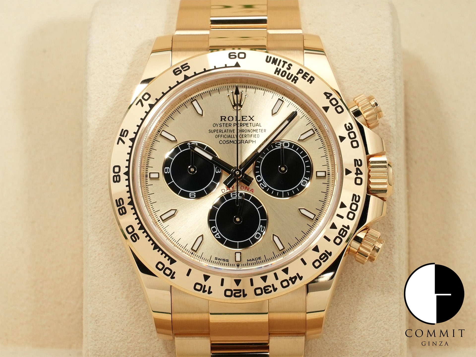 ロレックス デイトナ Ref.126508 イエローゴールド ゴールデンxブライトブラック文字盤 未使用 9fzeahxs