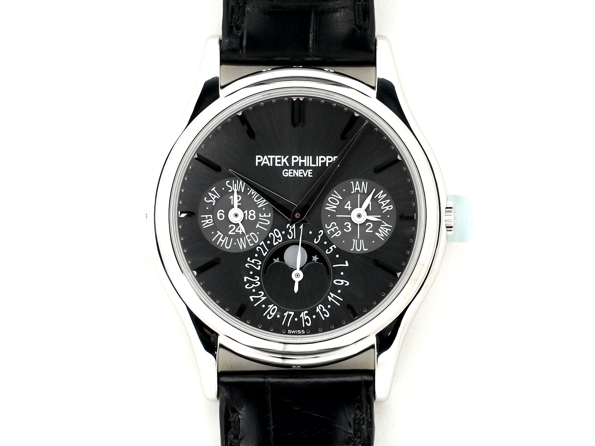 Patek Philippe Perpetual Calendar Ref. 5140P-017 Platinum Gray Dial Pre-owned evdndzc5