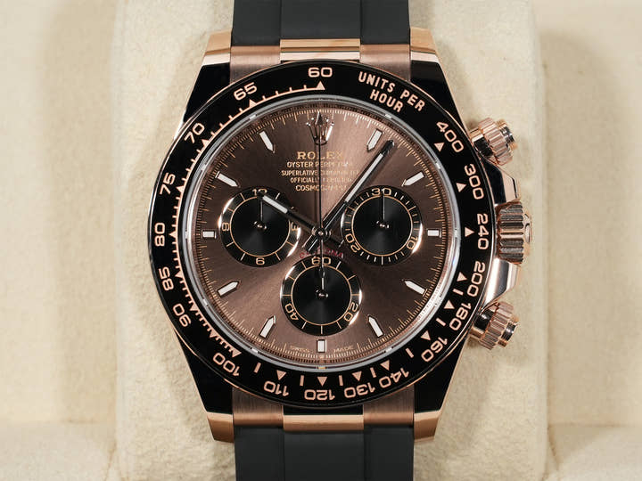 ロレックス デイトナ Ref.126515LN エバーローズゴールド チョコレートxブライトブラック文字盤 未使用 3tompuot