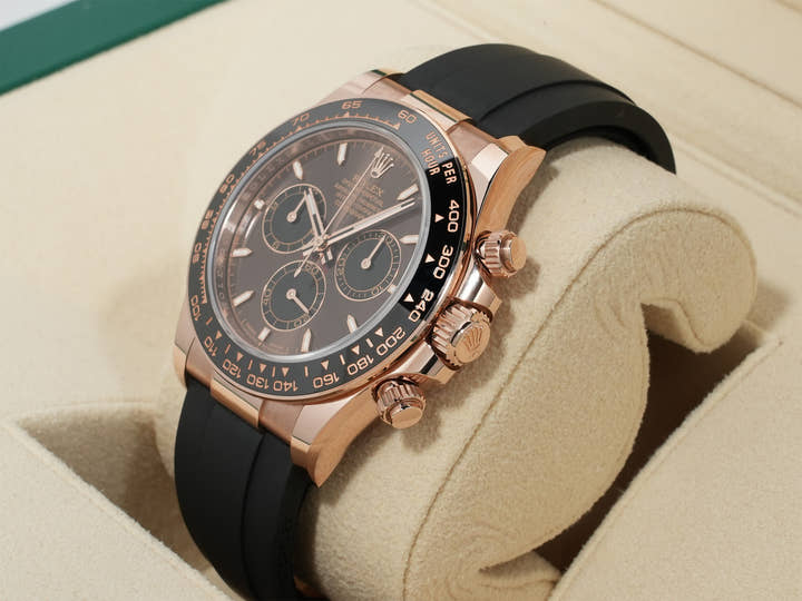 ロレックス デイトナ Ref.126515LN エバーローズゴールド チョコレートxブライトブラック文字盤 未使用 3tompuot