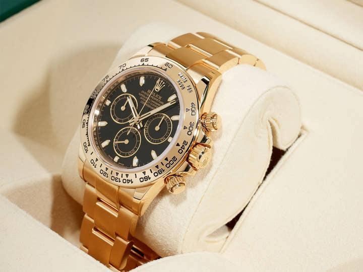 ロレックス デイトナ Ref.116508 イエローゴールド ブラック文字盤 美品 7t7ab6fv