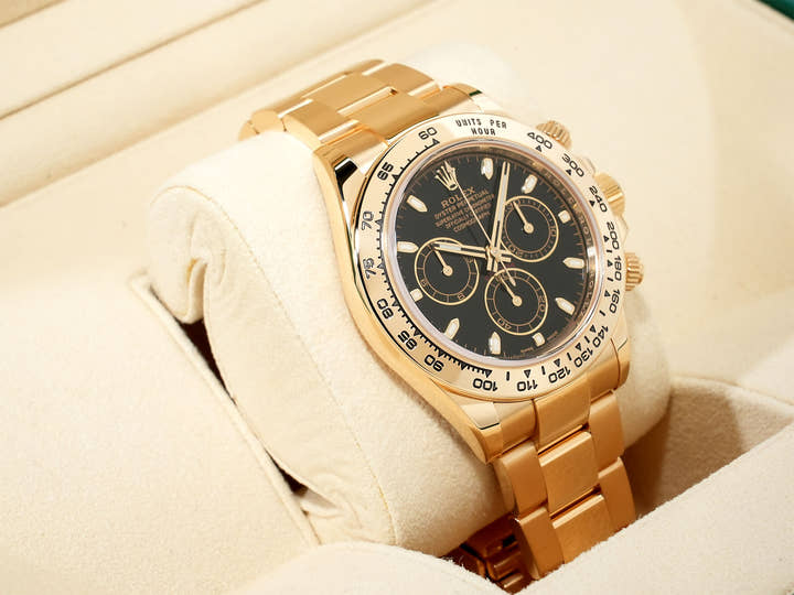 ロレックス デイトナ Ref.116508 イエローゴールド ブラック文字盤 美品 7t7ab6fv