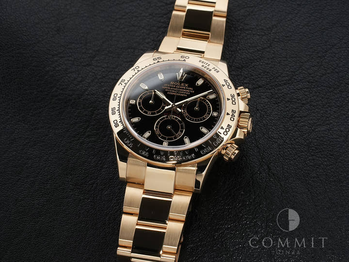 ロレックス デイトナ Ref.116508 イエローゴールド ブラック文字盤 美品 7t7ab6fv