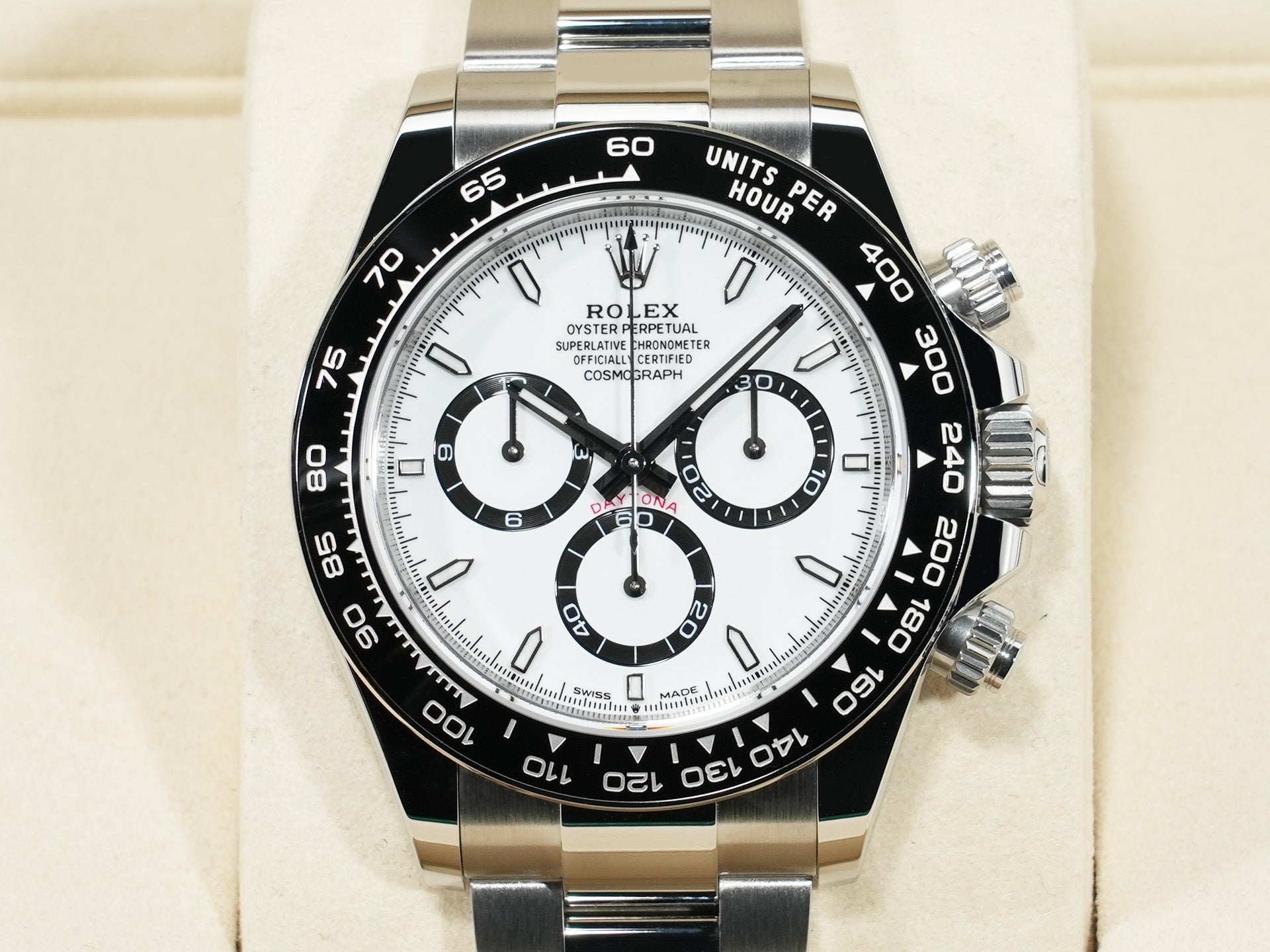 ロレックス デイトナ Ref.126500LN ステンレススチール ホワイト文字盤 未使用 cr8fqsc5