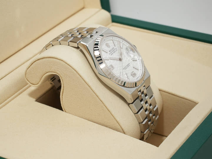 ロレックス ランドドゥエラー Ref.127234 ステンレススチール/ホワイトゴールド ホワイト文字盤 ジュビリーブレスレット 未使用 bbk5ev3r