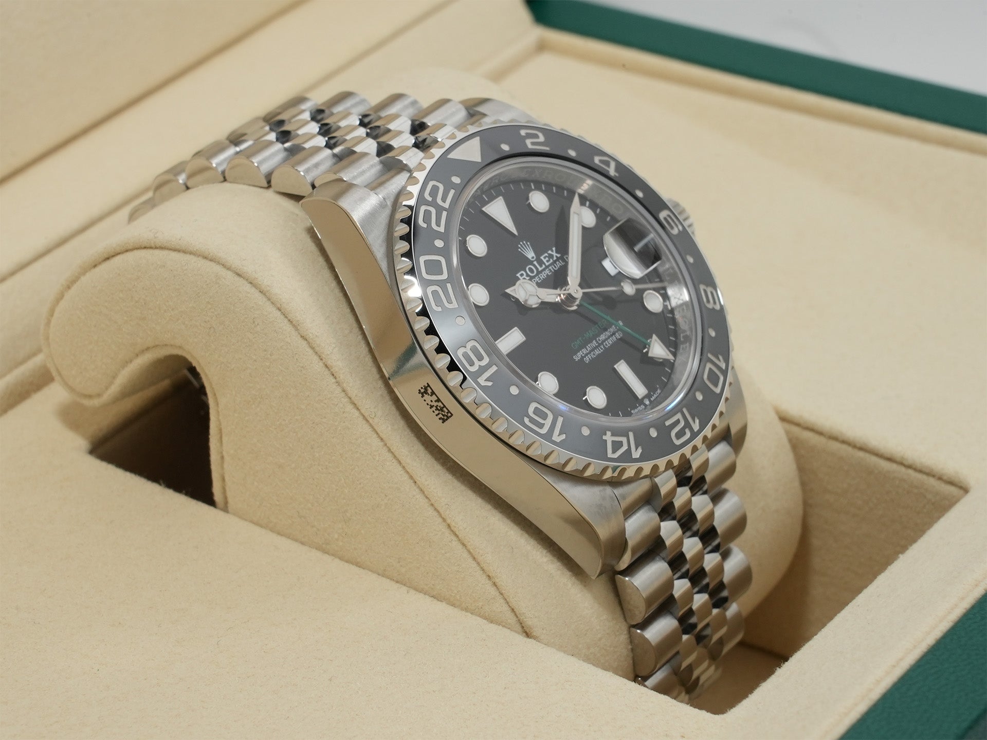 Rolex GMT-Master II Ref. 126710GRNR Stainless Steel Black Dial Jubilee Bracelet Unused sfk9u54v