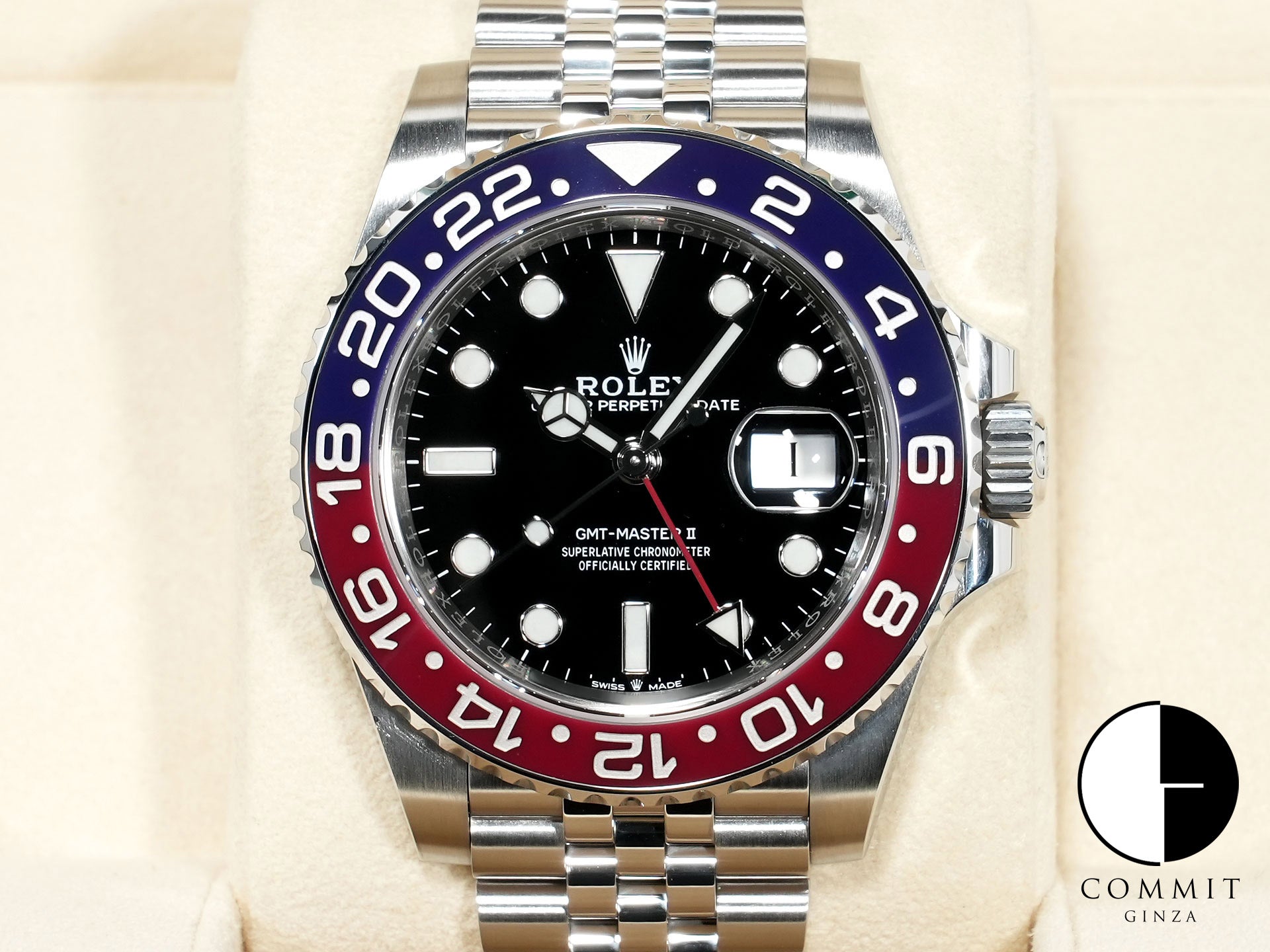 ロレックス GMTマスターII Ref.126710BLRO ステンレススチール ブラック文字盤 ジュビリーブレスレット 美品 vmpssmin