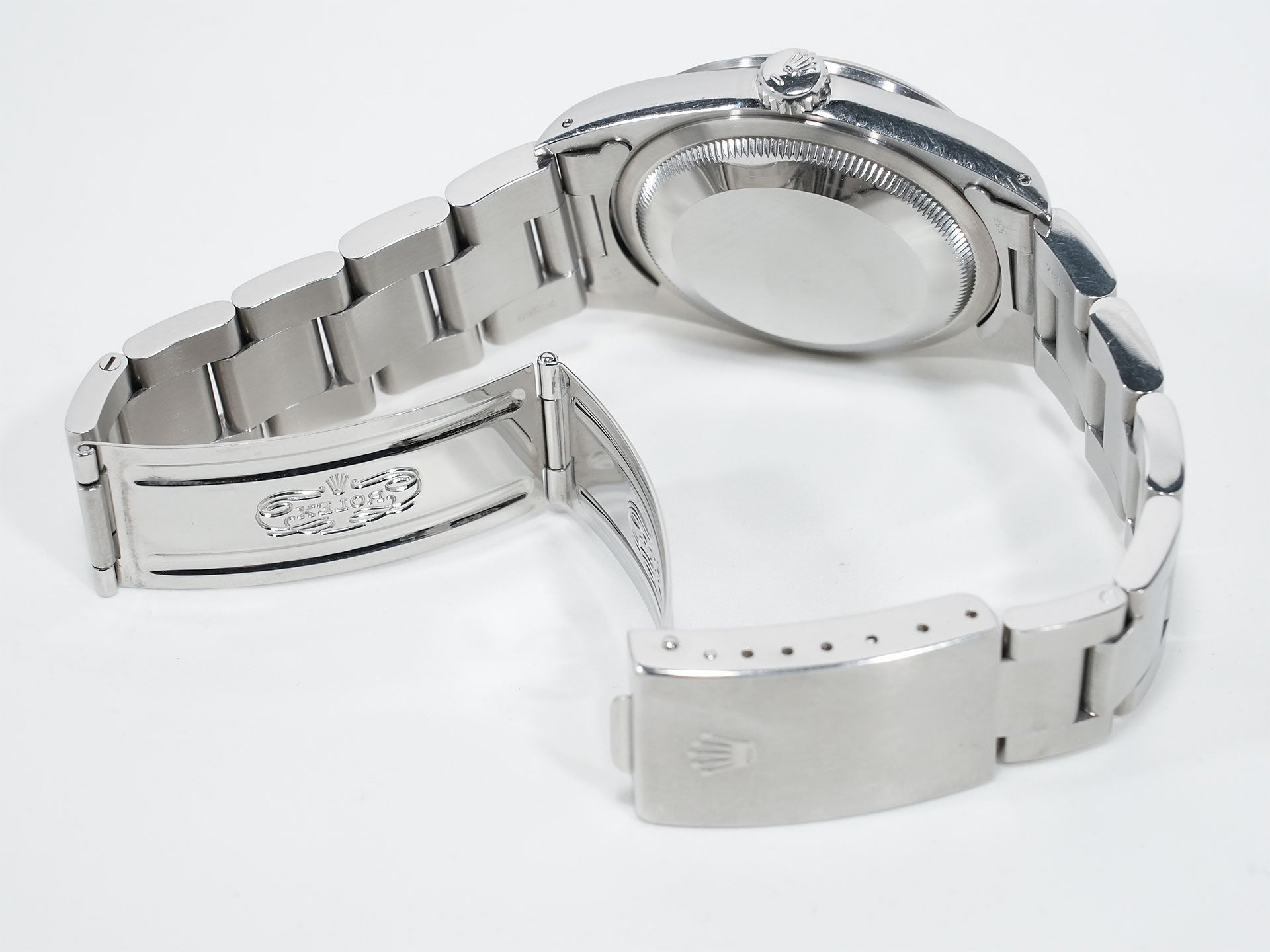 Pre-owned Rolex Explorer I Ref. 14270 Stainless Steel Black Dial Oyster Bracelet jec4qqow