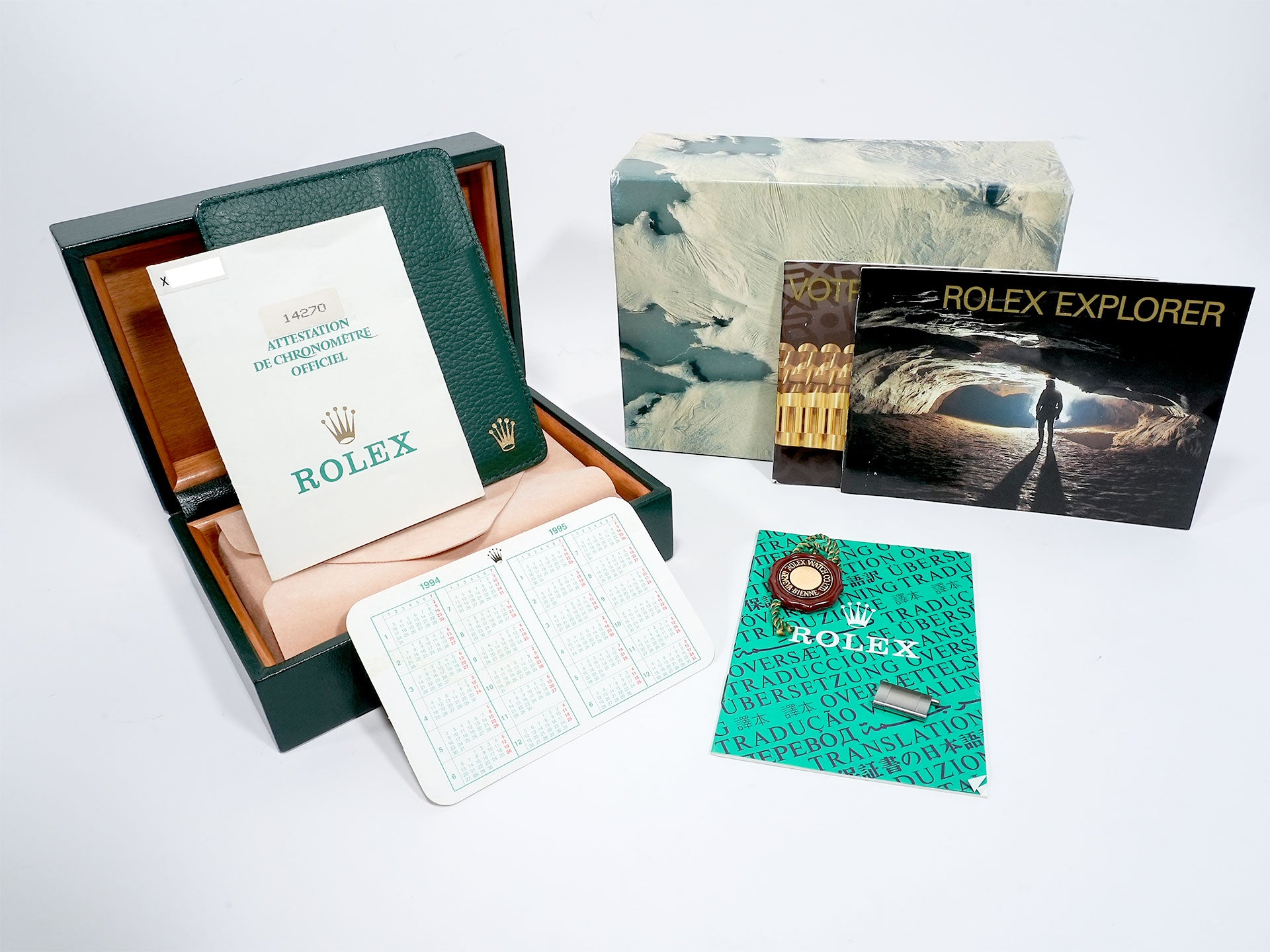 Pre-owned Rolex Explorer I Ref. 14270 Stainless Steel Black Dial Oyster Bracelet jec4qqow