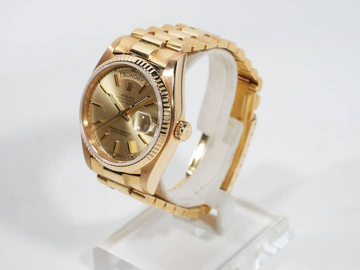 ロレックス デイデイト36 Ref.18038 イエローゴールド シャンパン文字盤 中古 ivbzk8ym
