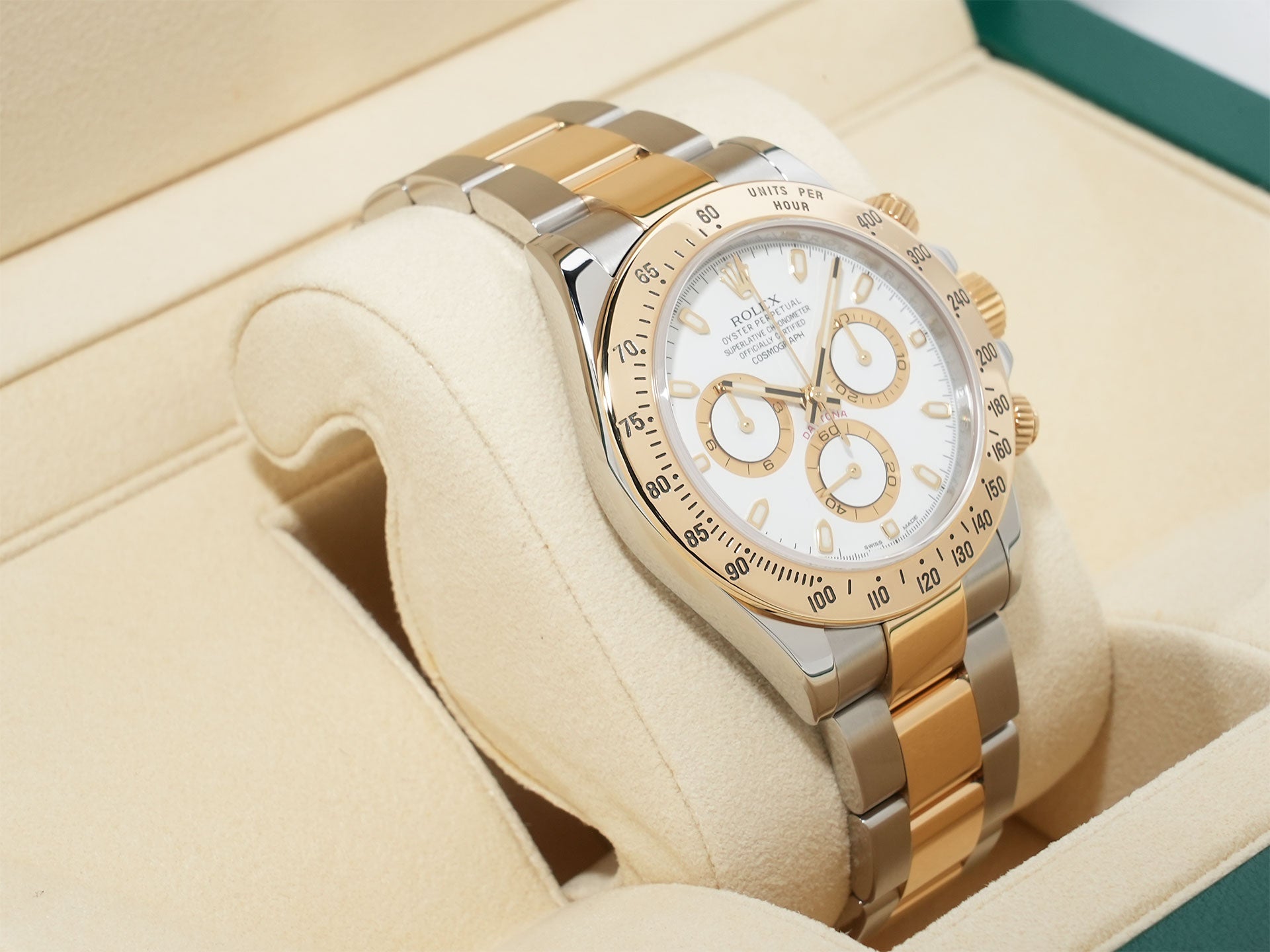 ロレックス デイトナ Ref.116523 ステンレススチール/イエローゴールド ホワイト文字盤 美中古 9futvzqf