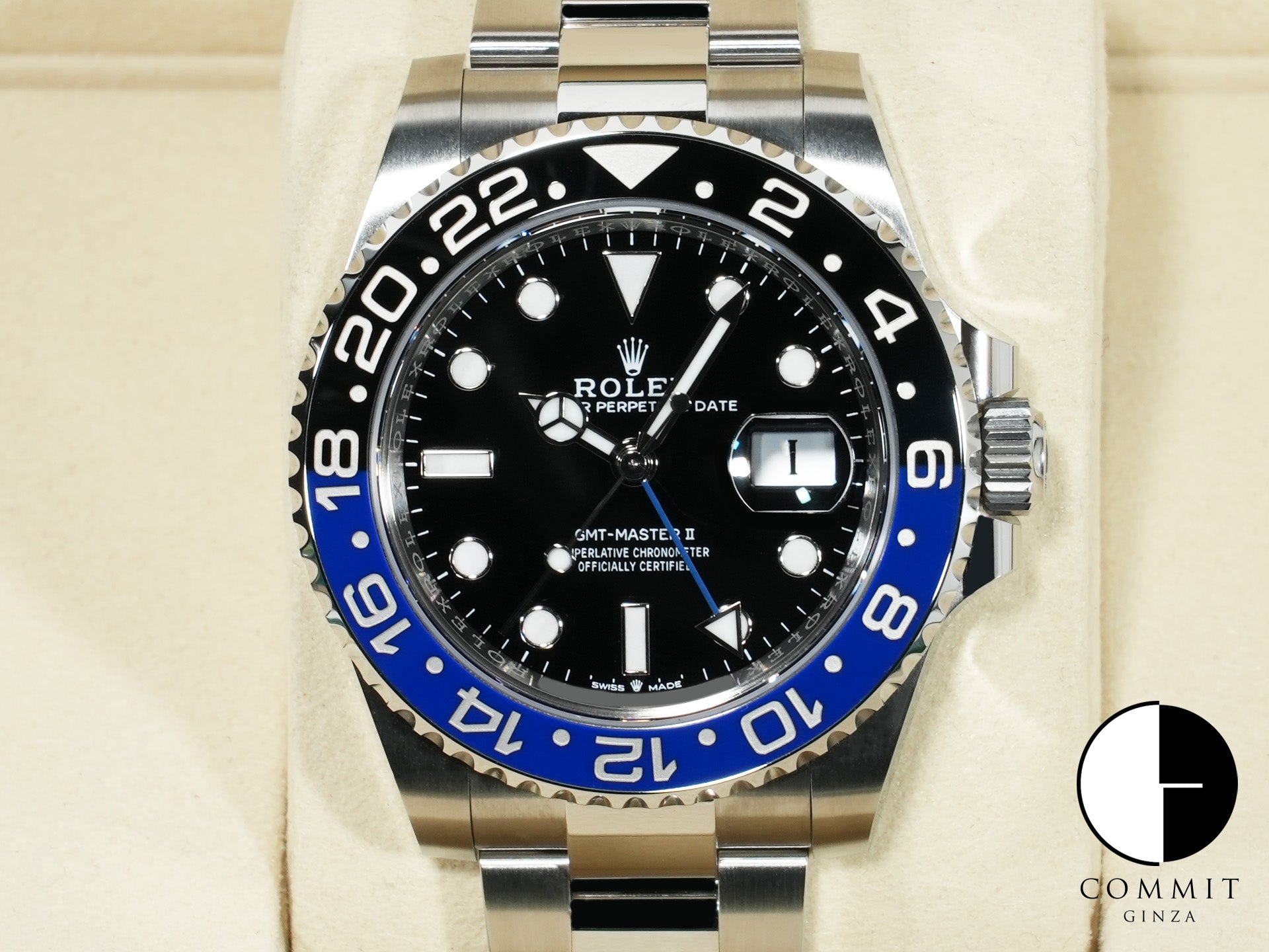 ロレックス GMTマスターII Ref.126710BLNR ステンレススチール ブラック文字盤 オイスターブレスレット 未使用 s86zutii