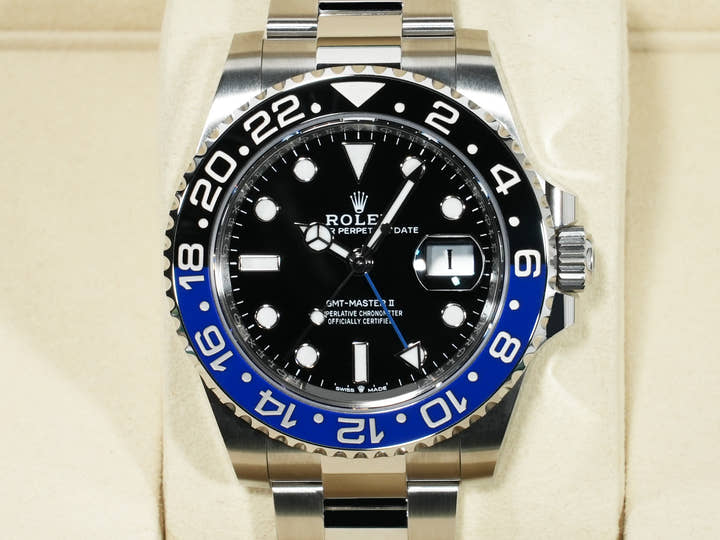 Rolex GMT-Master II Ref. 126710BLNR Stainless Steel Black Dial Oyster Bracelet Unused s86zutii