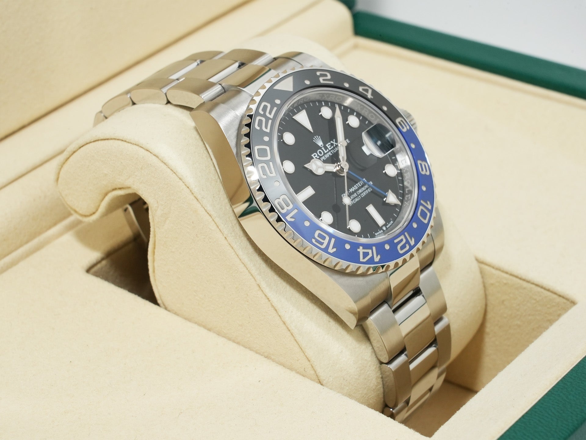 Rolex GMT-Master II Ref. 126710BLNR Stainless Steel Black Dial Oyster Bracelet Unused s86zutii