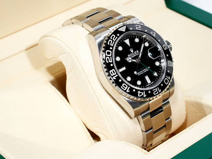 ロレックス GMTマスターII Ref.116710LN ステンレススチール ブラック文字盤 オイスターブレスレット 美品 9dzt7yss