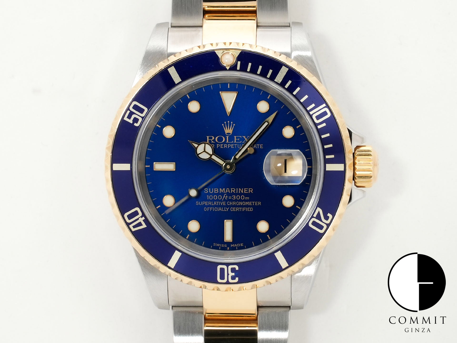 ロレックス サブマリーナー デイト Ref.16613 ステンレススチール/イエローゴールド ブルー文字盤 美中古 k6tguh9v