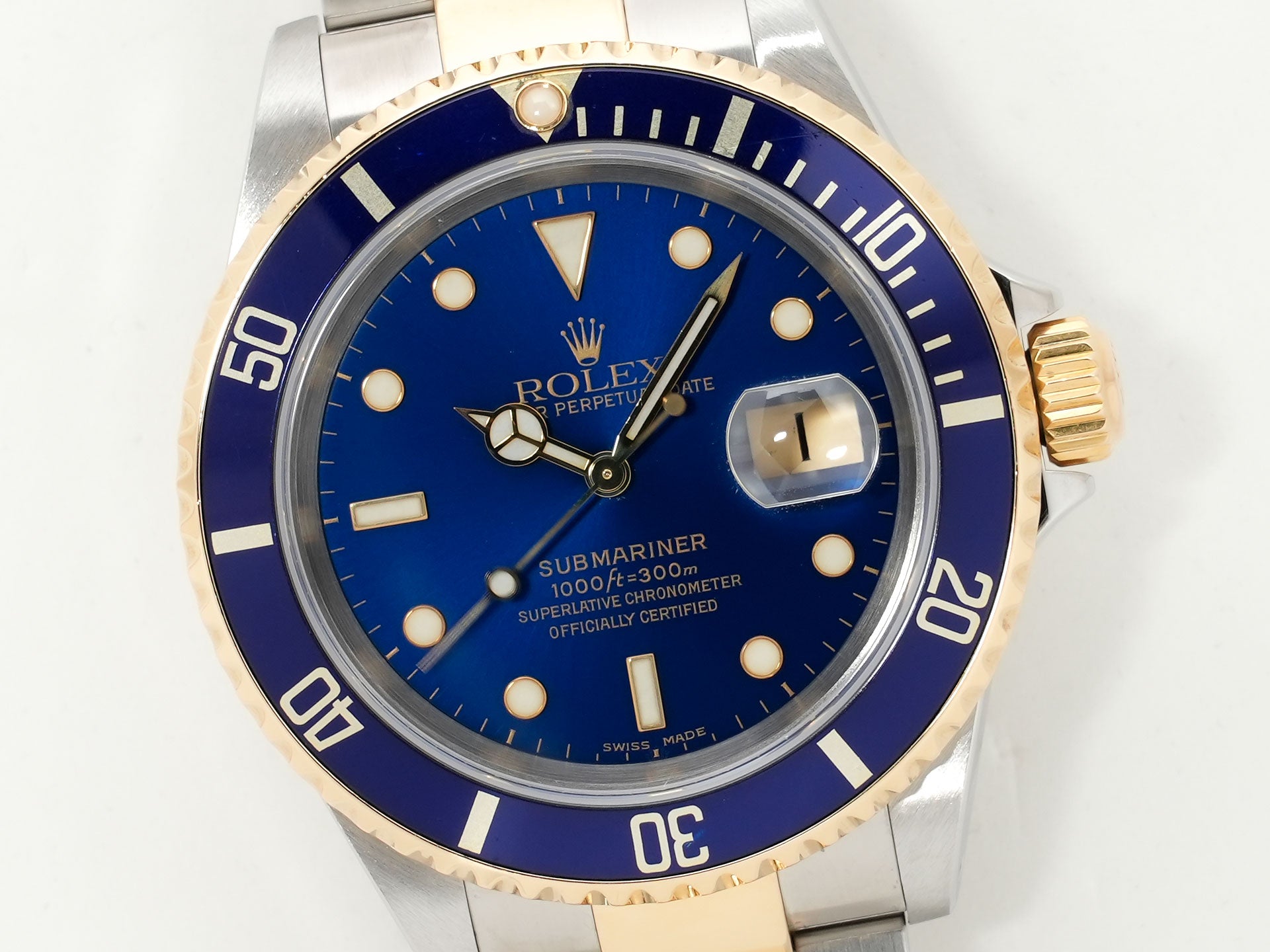 ロレックス サブマリーナー デイト Ref.16613 ステンレススチール/イエローゴールド ブルー文字盤 美中古 k6tguh9v