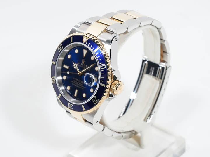 ロレックス サブマリーナー デイト Ref.16613 ステンレススチール/イエローゴールド ブルー文字盤 美中古 k6tguh9v