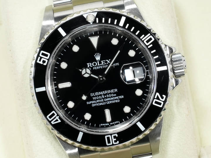 ロレックス サブマリーナー デイト Ref.16610 ステンレススチール ブラック文字盤 美中古 w9wq9mx9