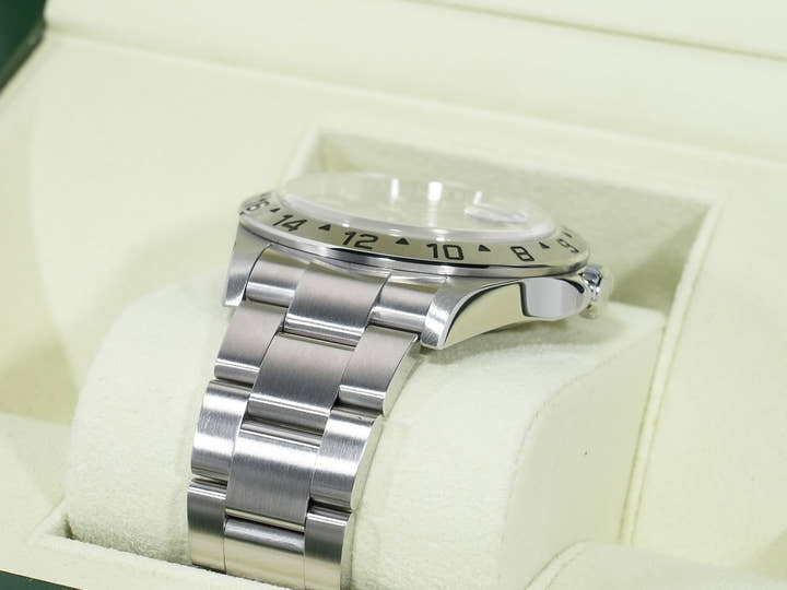 ロレックス エクスプローラーII Ref.16570 ステンレススチール ブラック文字盤 オイスターブレスレット 美品 ppkuof5x