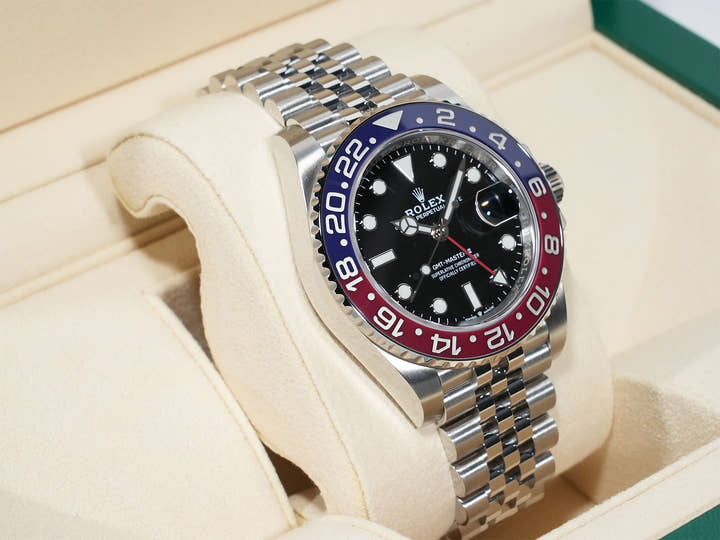 Rolex GMT-Master II Ref. 126710BLRO Stainless Steel with Black Dial and Jubilee Bracelet, Excellent Condition (9u67jche)