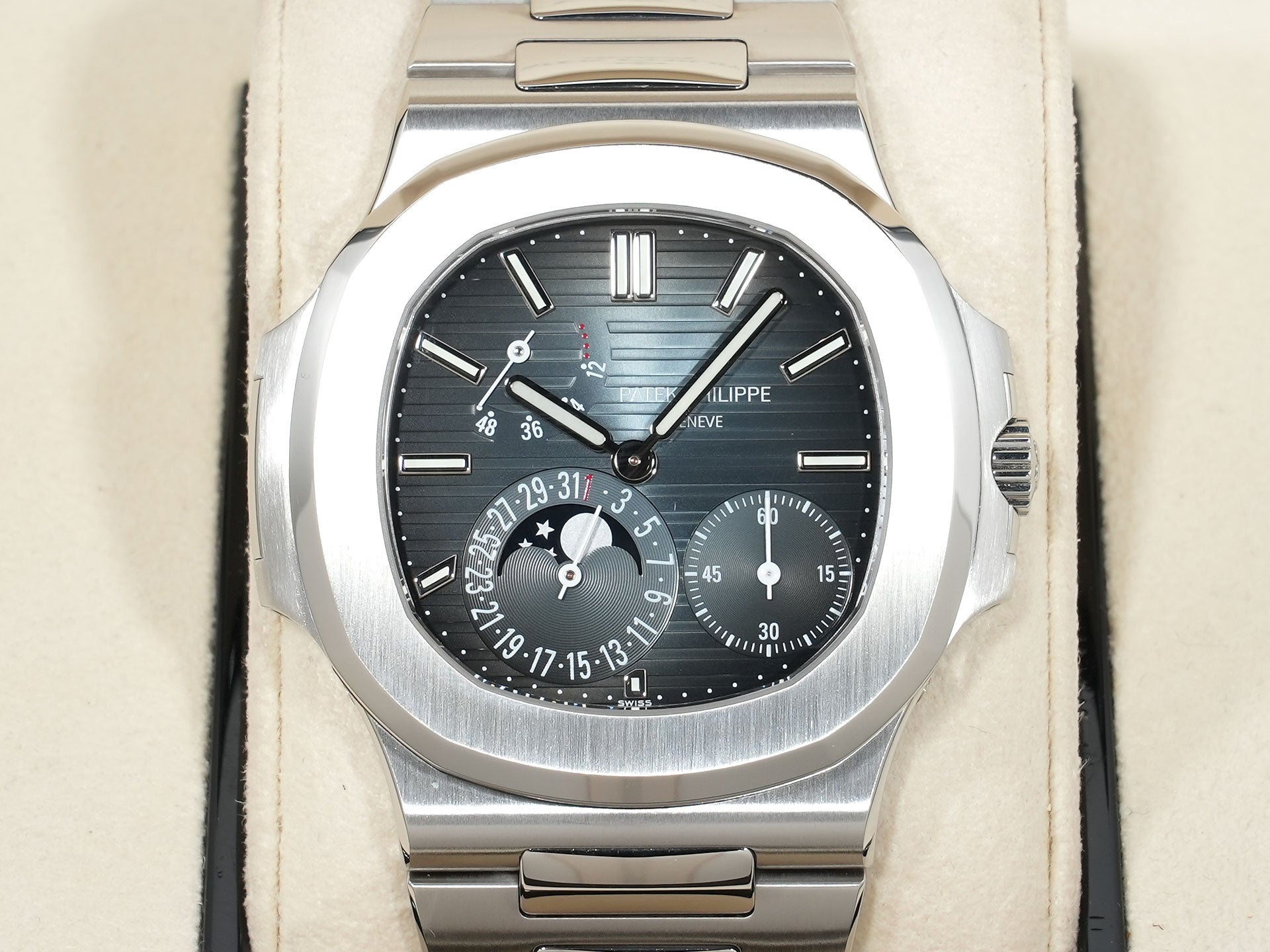 パテックフィリップ ノーチラス プチコンプリケーション Ref.5712/1A-001 ステンレススチール ブルー文字盤 美品 8bex5ua2