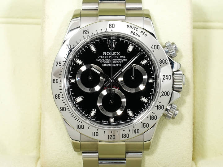 ロレックス デイトナ Ref.116520 ステンレススチール ブラック文字盤 中古 ed5k9ovq