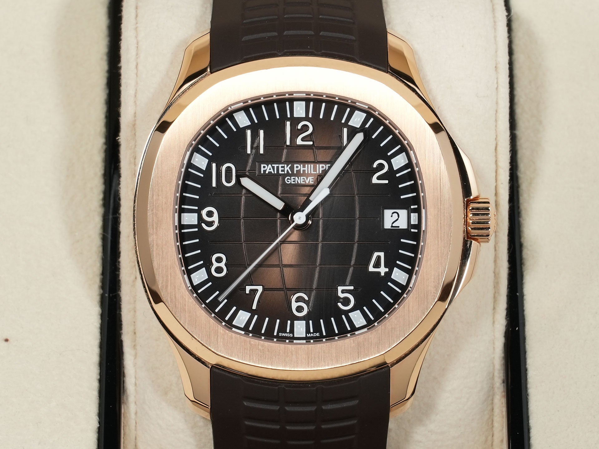 Patek Philippe Aquanaut Ref. 5167R-001 Rose Gold Brown Dial Excellent Condition 2t47qdym