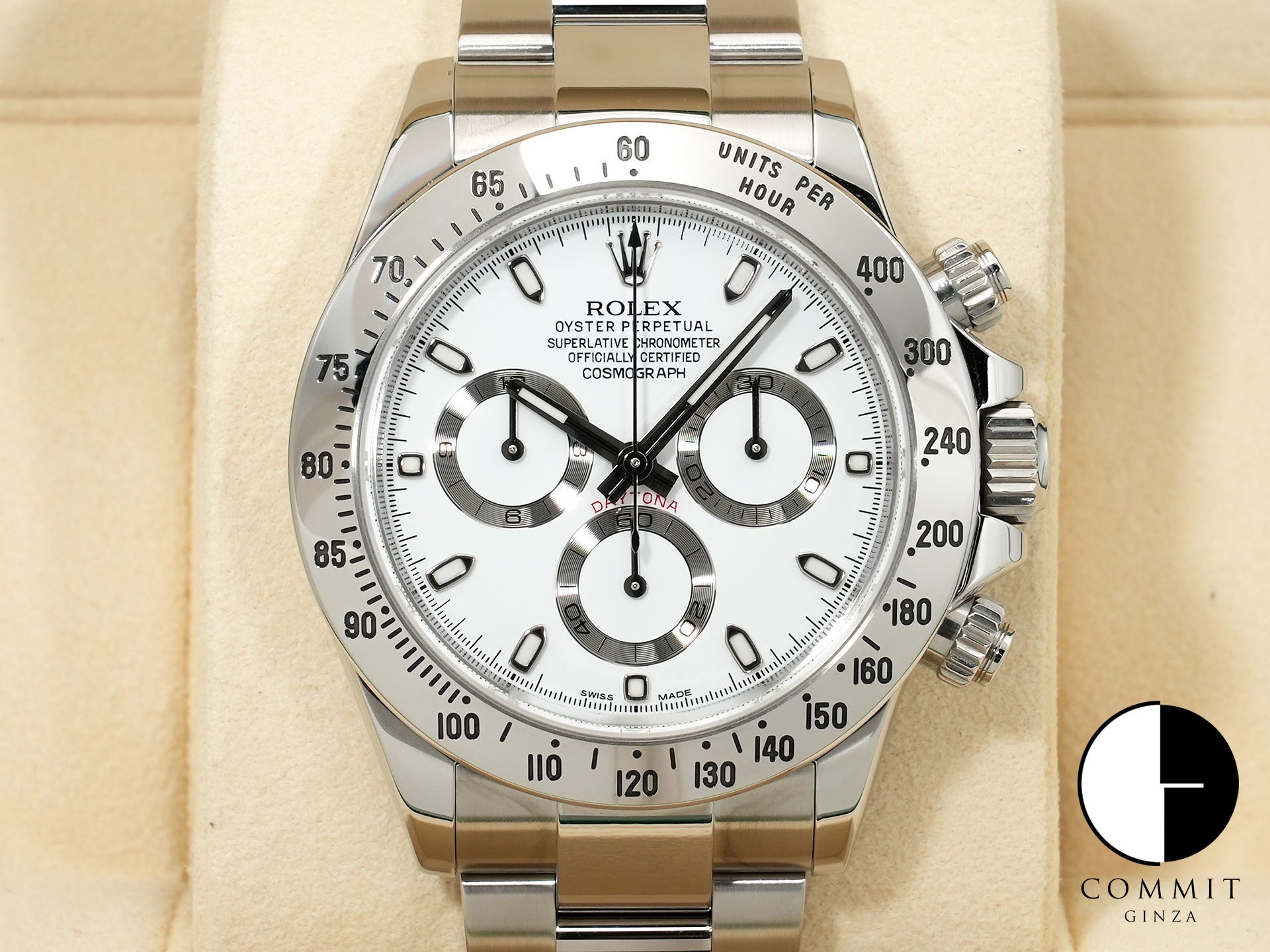 Rolex Daytona Ref. 116520 Stainless Steel White Dial Excellent Condition sczgmjnw
