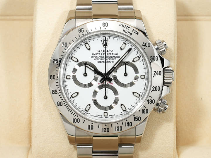 ロレックス デイトナ Ref.116520 ステンレススチール ホワイト文字盤 美品 sczgmjnw