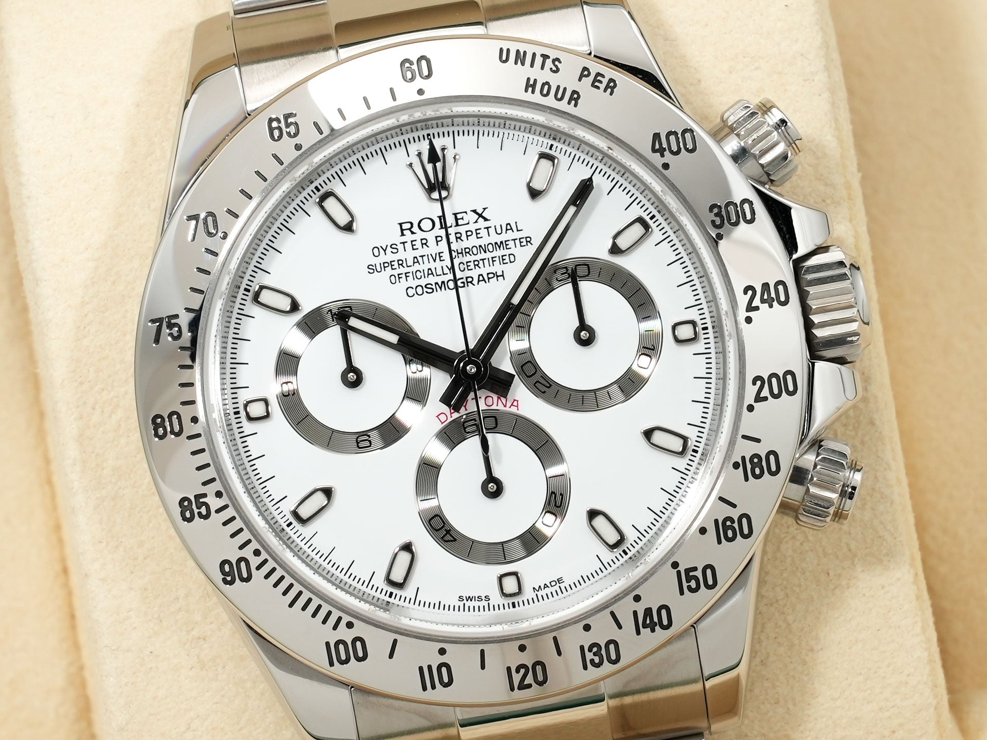 Rolex Daytona Ref. 116520 Stainless Steel White Dial Excellent Condition sczgmjnw