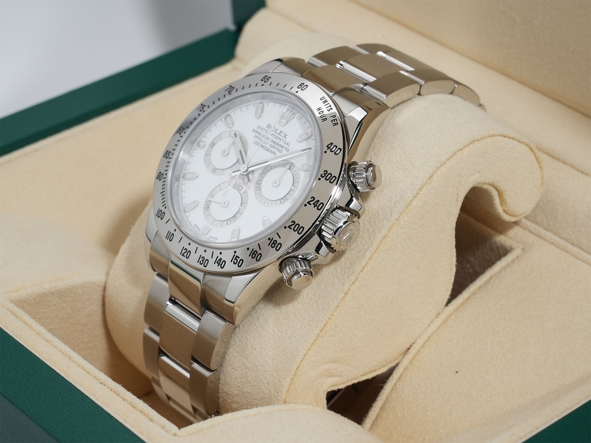 Rolex Daytona Ref. 116520 Stainless Steel White Dial Excellent Condition sczgmjnw