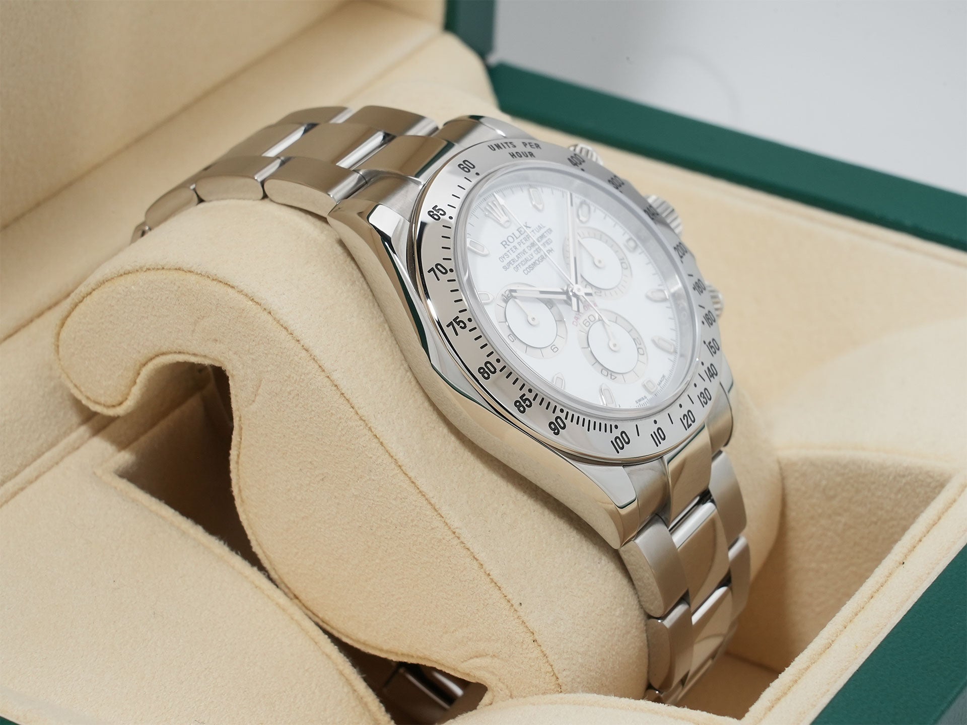 Rolex Daytona Ref. 116520 Stainless Steel White Dial Excellent Condition sczgmjnw