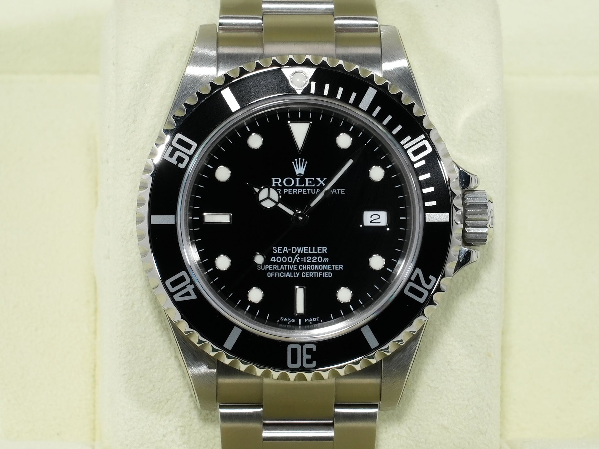 ロレックス シードゥエラー Ref.16600 ステンレススチール ブラック文字盤 極美品 afrsbym5