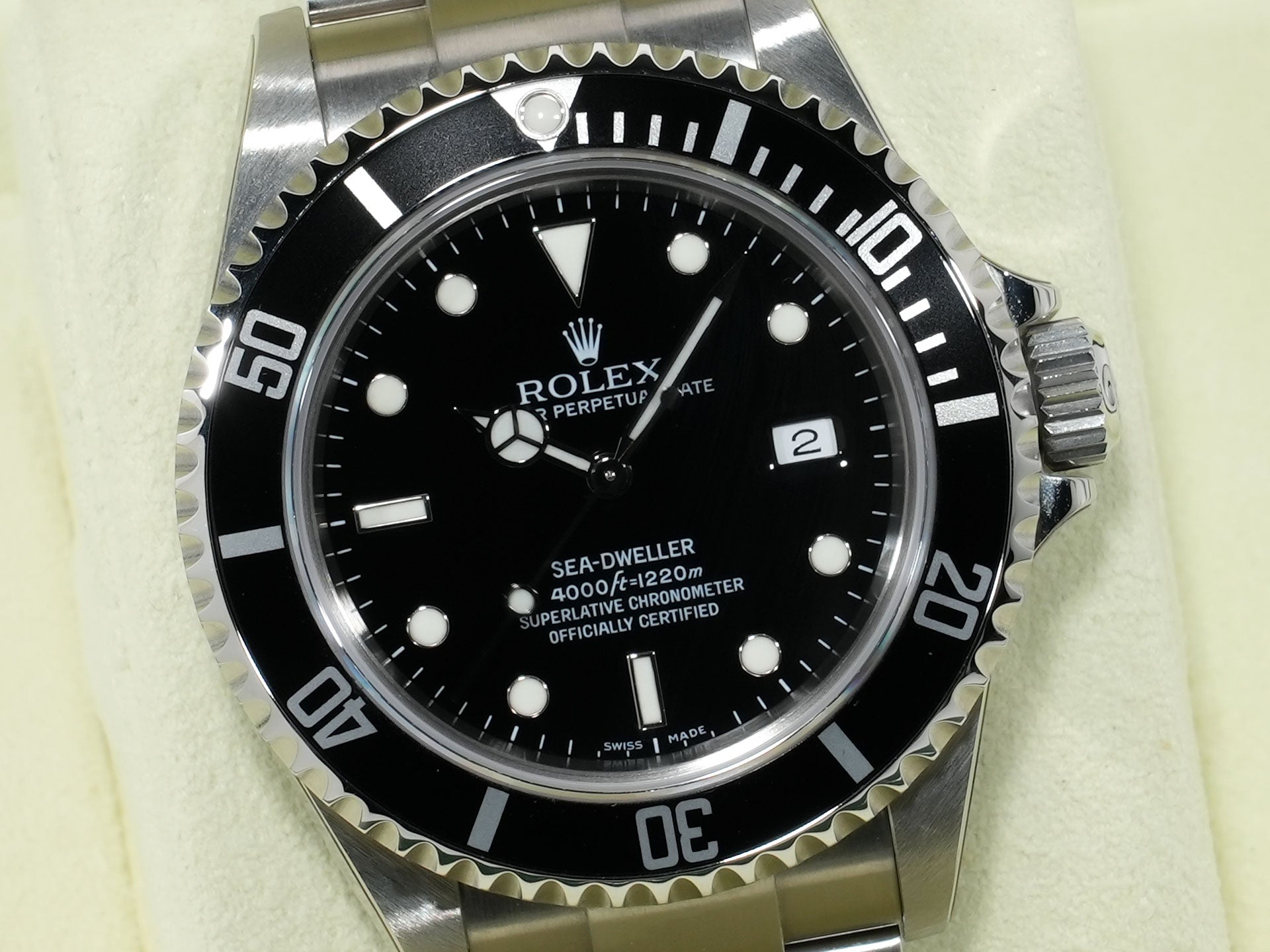 ロレックス シードゥエラー Ref.16600 ステンレススチール ブラック文字盤 極美品 afrsbym5