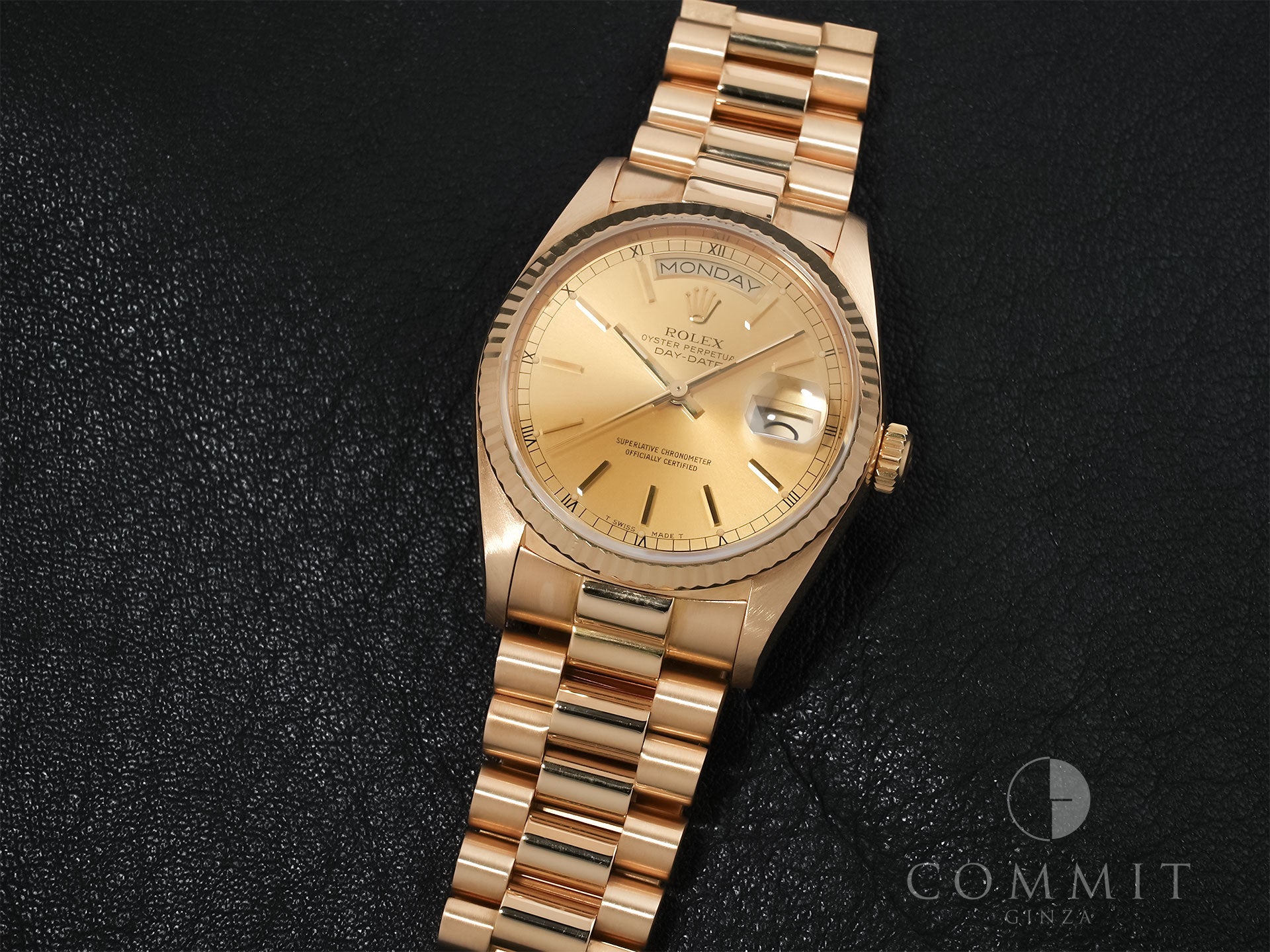 ロレックス デイデイト36 Ref.18038 イエローゴールド シャンパン文字盤 中古 9cw6xrsr