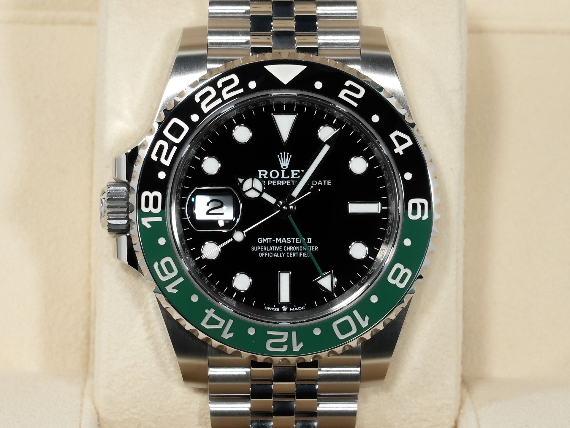 ロレックス GMTマスターII Ref.126720VTNR ステンレススチール ブラック文字盤 ジュビリーブレスレット 美中古 xd4h842s